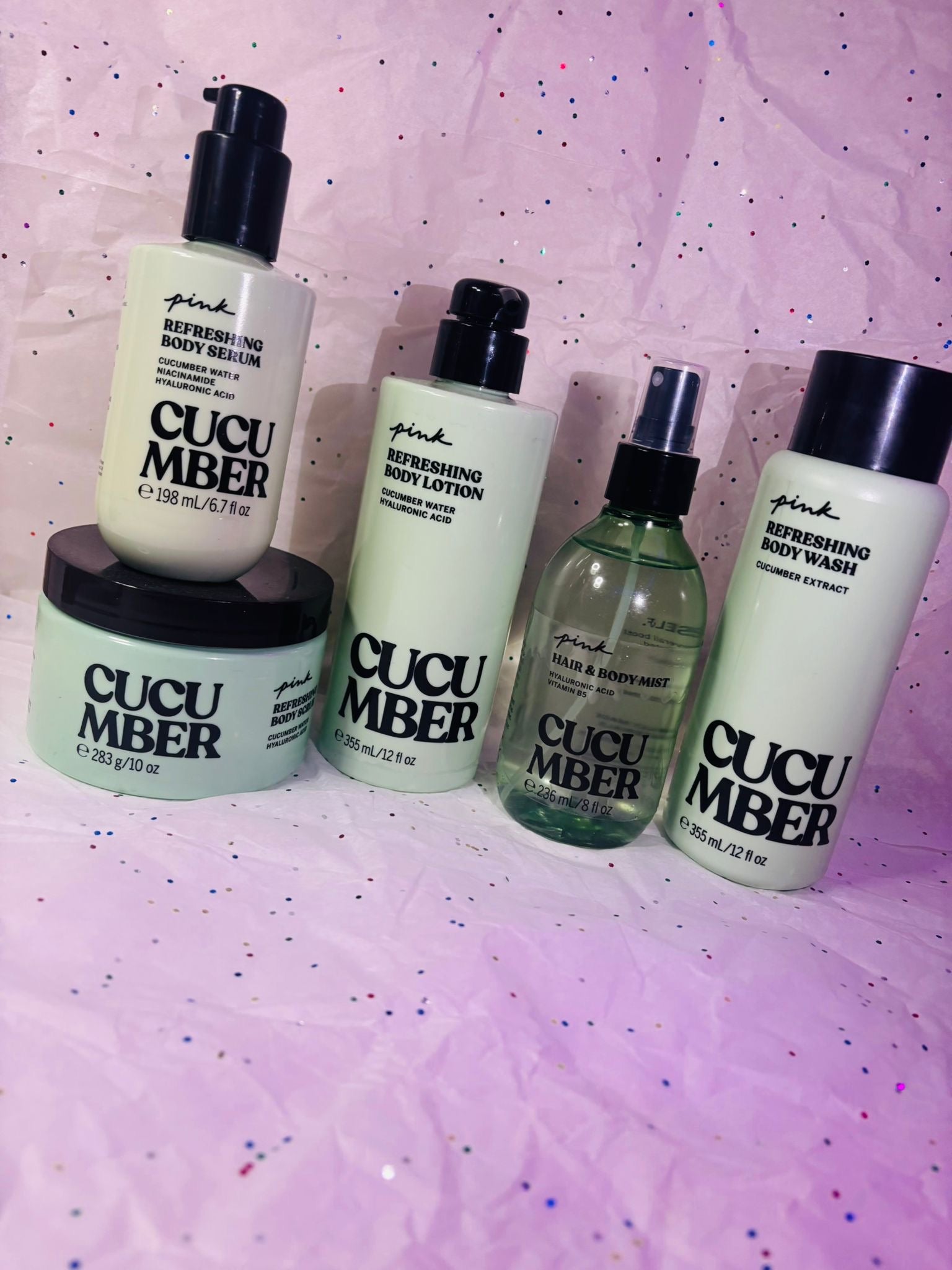 Hair body mist cucumber set
