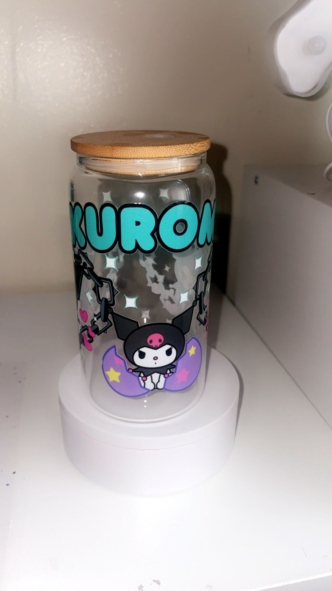 Kuromi glass cup precio original