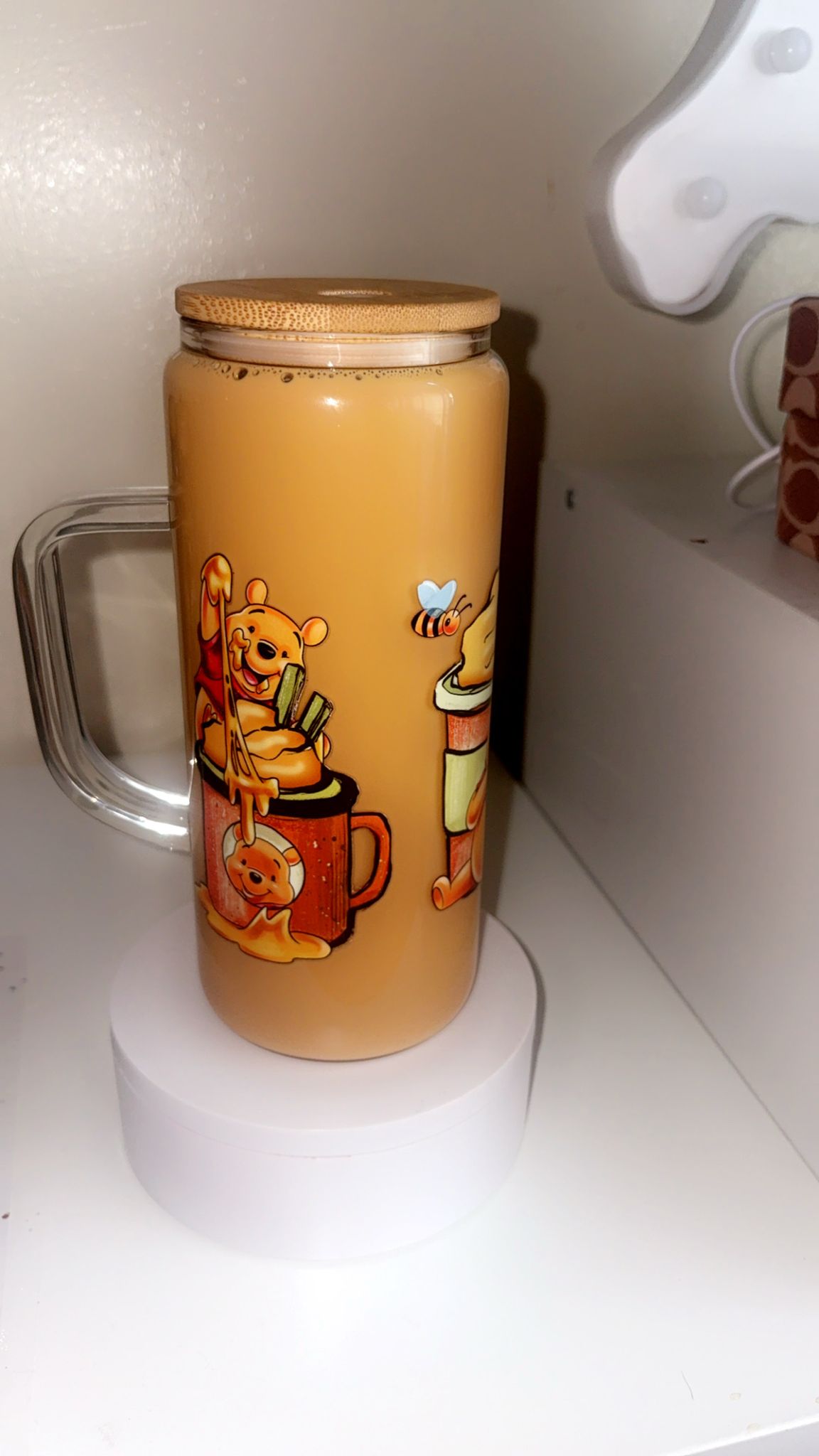 Winnie Pooh Ice coffee cup